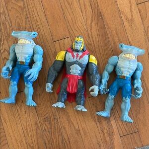 Action Figure Set - Blue and Gray